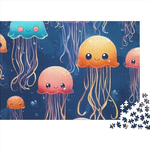 Meerestiere Puzzle 1000-teilige Schwer Puzzle Spielzeug Pädagogisches Spiel Impossible Herausforderung Spielzeug Für Erwachsene Kinder 1000pcs (75x50cm) von FYQTCIAN