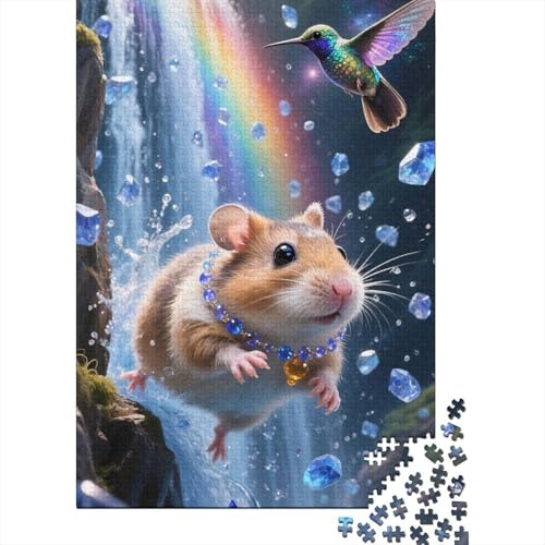 Meerschweinchen 1000-Teile Premium Holzpuzzle - Niedlich Unmögliches Puzzle Für Erwachsene, Pädagogisches Familienspiel, Hochwertige Wandkunst Geschenkidee 1000pcs (75x50cm) von FYQTCIAN