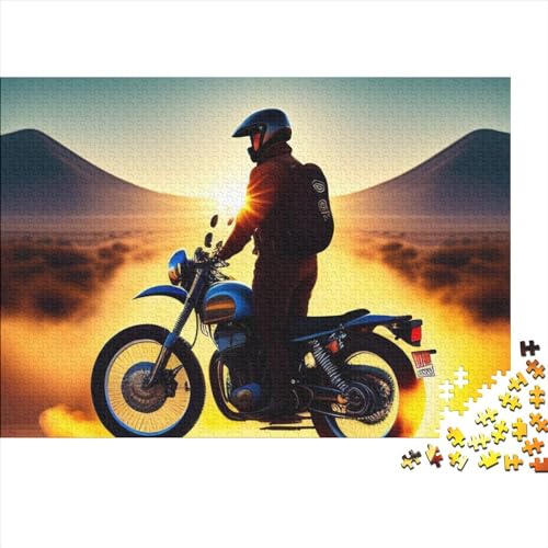 Motorrad Puzzle 1000 Teile Schwer Puzzle Spielzeug Lernspiel Impossible Motorrad Herausforderung Spielzeug Für Erwachsene Und Kinder Ab 12 Jahren 1000pcs (75x50cm) von FYQTCIAN