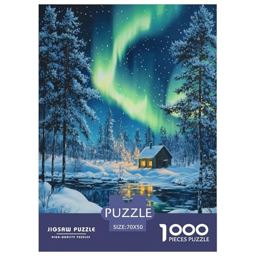Nordlichter Puzzles 1000 Teile Schwer Puzzle Spielzeug Lernspiel Impossible Herausforderung Spielzeug Für Erwachsene Kinder 70x50cm/1000pcs Nordlichter Puzzles 1000 Teile Schwer Puzzle Spielzeug Lernspiel Impossible Herausforderung Spielzeug Für Erwachsene Kinder 70x50cm/1000pcs von FYQTCIAN