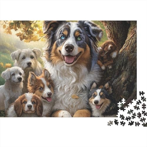 ÖSTERREICHER SCHÄPFER Puzzle 1000-teilige Schwer Puzzle Spielzeug Lernspiel Impossible Pet Hund Herausforderung Spielzeug Für Erwachsene Und Kinder Ab 12 Jahren 1000pcs (75x50cm) von FYQTCIAN