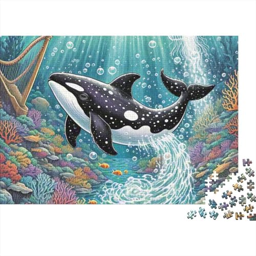 Orca 1000-Teile Premium Holzpuzzle - Unmögliches Puzzle Für Erwachsene, Pädagogisches Familienspiel, Hochwertige Wandkunst Geschenkidee 1000pcs (75x50cm) von FYQTCIAN
