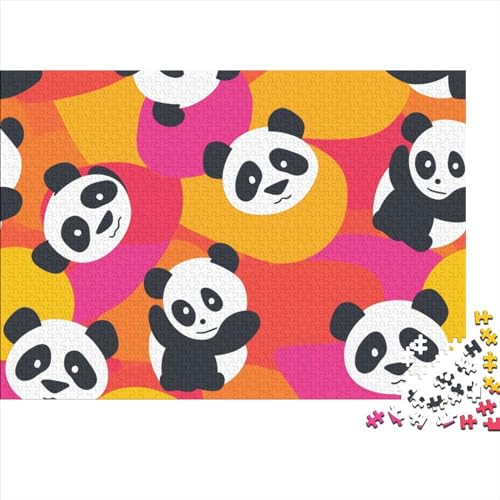 Panda Puzzles 1000 Teile Schwer Puzzle Spielzeug Lernspiel Impossible Herausforderungsspielzeug Für Erwachsene Und Kinder Ab 12 Jahren 1000pcs (75x50cm) von FYQTCIAN