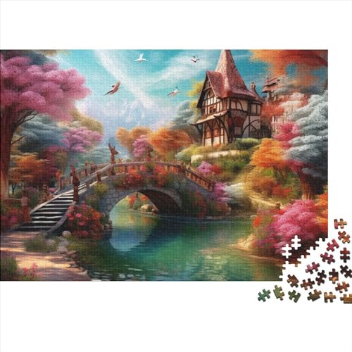 Paradies Puzzle 1000-teilige Schwer Puzzle Spielzeug Lernspiel Impossible Herausforderungsspielzeug Für Erwachsene Und Kinder Ab 14 Jahren 1000pcs (75x50cm) von FYQTCIAN
