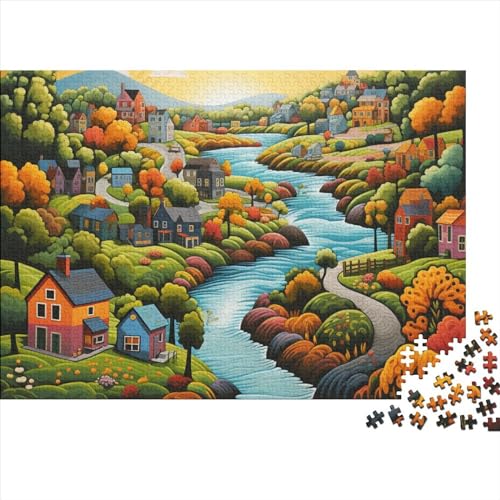 Paradies Puzzles 1000-teilige Schwer Puzzle Spielzeug Lernspiel Impossible Herausforderungsspielzeug Für Erwachsene Und Kinder in Bewährter 1000pcs (75x50cm) von FYQTCIAN
