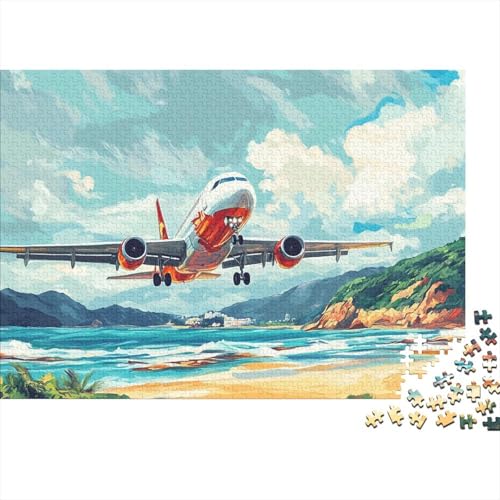 Passenger Luftfahrzeuge Puzzles 1000 Teile Schwer Puzzle Spielzeug Pädagogisches Spiel Impossible Herausforderung Spielzeug Für Erwachsene Kinder 1000pcs (75x50cm) von FYQTCIAN