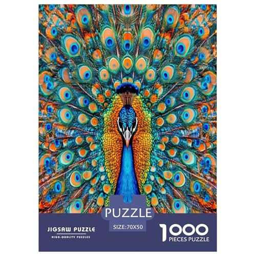 Pfauen Puzzles 1000 Teile Schwer Puzzle Spielzeug Lernspiel Impossible Herausforderungsspielzeug Für Erwachsene Und Kinder Ab 14 Jahren 70x50cm/1000pcs Pfauen Puzzles 1000 Teile Schwer Puzzle Spielzeug Lernspiel Impossible Herausforderungsspielzeug Für Erwachsene Und Kinder Ab 14 Jahren 70x50cm/1000pcs von FYQTCIAN