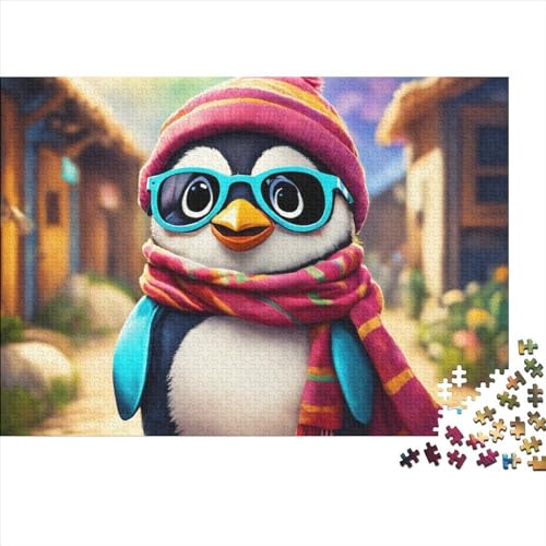 Pinguin Puzzle 1000 Teile Schwer Puzzle Spielzeug Pädagogisches Spiel Impossible CKunstoon Herausforderungsspielzeug Für Erwachsene Kinder 1000pcs (75x50cm) von FYQTCIAN