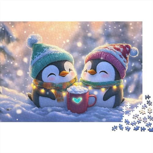 Pinguin Puzzles 1000 Teile Schwer Puzzle Spielzeug Pädagogisches Spiel Impossible Herausforderungsspielzeug Für Erwachsene Und Kinder in Bewährter 1000pcs (75x50cm) von FYQTCIAN