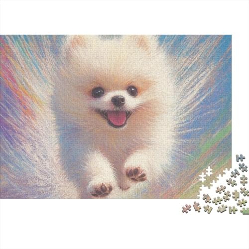 Pommersch Puzzle 1000 Teile Schwer Puzzle Spielzeug Pädagogisches Spiel Impossible Tier Hund Herausforderung Spielzeug Für Erwachsene Und Kinder in Bewährter 1000pcs (75x50cm) von FYQTCIAN
