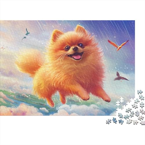 Pommersch Puzzles 1000 Teile Schwer Puzzle Spielzeug Lernspiel Impossible Tier Hund Herausforderungsspielzeug Für Erwachsene Und Kinder in Bewährter 1000pcs (75x50cm) von FYQTCIAN