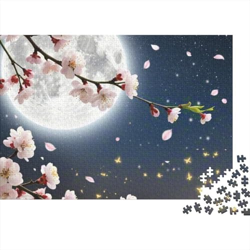 Premium Apricot Blossom 1000 Teile Puzzle Aus Holz - Herausforderndes Geschicklichkeitsspiel Für Erwachsene, Entspannende Wandkunst, Hochwertiges Geschenk 1000pcs (75x50cm) von FYQTCIAN