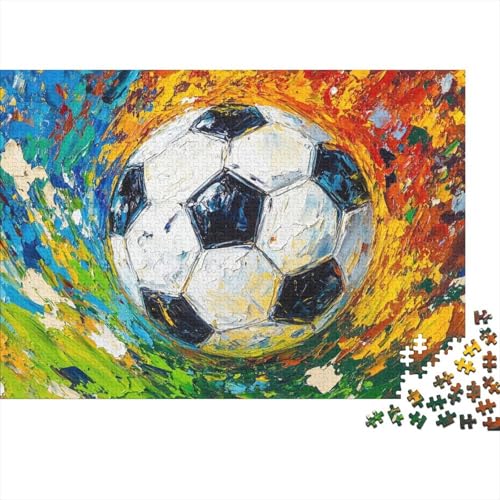 Premium Football 1000 Teile Puzzle Aus Holz Wildlife - Herausforderndes Geschicklichkeitsspiel Für Erwachsene, Entspannende Wandkunst, Hochwertiges Geschenk 1000pcs (75x50cm) von FYQTCIAN