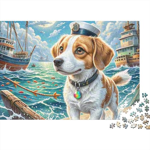 Premium Fox Terrier 1000 Teile Puzzle Aus Holz - Herausforderndes Geschicklichkeitsspiel Für Erwachsene, Entspannende Wandkunst, Hochwertiges Geschenk 1000pcs (75x50cm) von FYQTCIAN