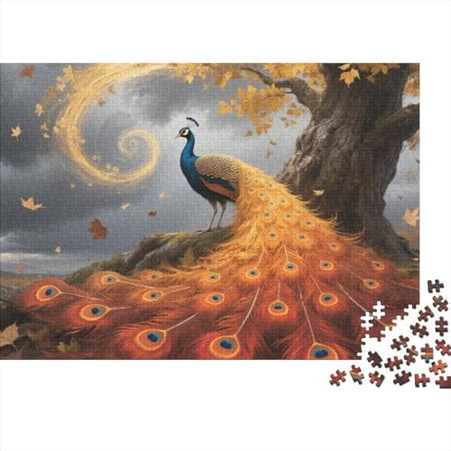 Premium Pavo Real 1000 Teile Puzzle Aus Holz - Herausforderndes Geschicklichkeitsspiel Für Erwachsene, Entspannende Wandkunst, Hochwertiges Geschenk 1000pcs (75x50cm) von FYQTCIAN
