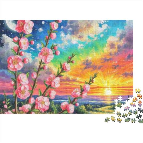 Prickly Plum 1000 Teile Premium Holz Puzzle Für Erwachsene - Herausforderndes Geschicklichkeitsspiel, Entspannendes Legespiel Für Familie, Wanddekoration Geschenk 1000pcs (75x50cm) von FYQTCIAN
