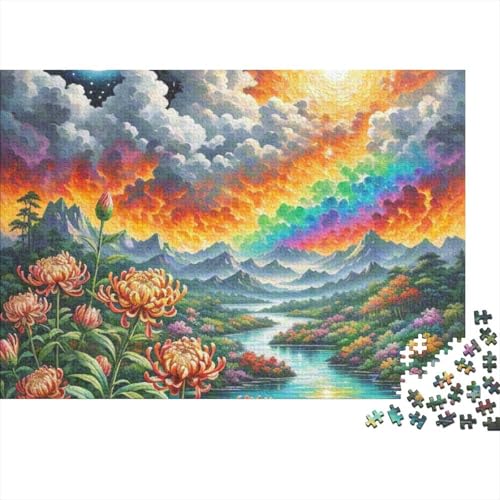 Protea Cynaroides Holz Puzzle 1000 Teile Für Erwachsene - Unmögliches Legespiel, Stressabbau Spielzeug, Premium Home Dekoration, 1000pcs (75x50cm) von FYQTCIAN