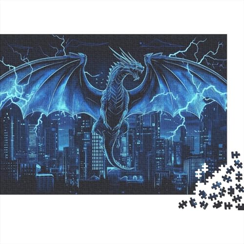 Puzzle 1000 Teile Aus Holz Für Erwachsene Animal - Herausforderndes Premium-Spiel, Entspannende Mentale Übung,Dragon Quest Elegante Home Dekoration 1000pcs (75x50cm) von FYQTCIAN