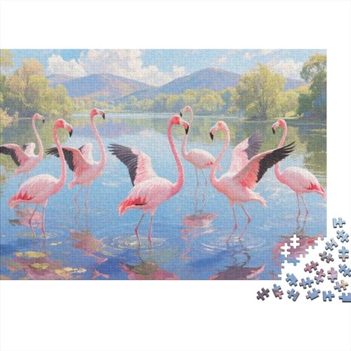 Puzzle 1000 Teile Aus Holz Für Erwachsene - Herausforderndes Premium-Spiel, Entspannende Mentale Übung,Flamenco Elegante Home Dekoration 1000pcs (75x50cm) von FYQTCIAN