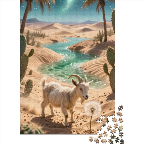 Puzzle 1000 Teile Aus Holz Für Erwachsene Tier Kunst - Herausforderndes Premium-Spiel, Entspannende Mentale Übung,Teacup-Pudel Elegante Home Dekoration 1000pcs (75x50cm) von FYQTCIAN