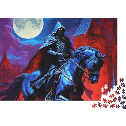 Ritter Puzzle 1000 Teile Schwer Puzzle Spielzeug Pädagogisches Spiel Impossible Pferd Herausforderung Spielzeug Für Erwachsene Und Kinder Ab 12 Jahren 1000pcs (75x50cm) von FYQTCIAN