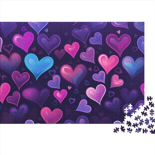 Romantik Puzzle 1000-teilige Schwer Puzzle Spielzeug Lernspiel Impossible Thema Liebe Herausforderungsspielzeug Für Erwachsene Kinder 1000pcs (75x50cm) von FYQTCIAN