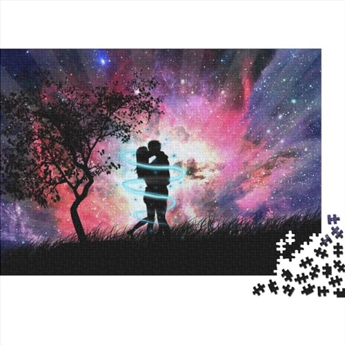 Romantik Puzzles 1000 Teile Schwer Puzzle Spielzeug Pädagogisches Spiel Impossible Thema Liebe Herausforderung Spielzeug Für Erwachsene Und Kinder Ab 14 Jahren 1000pcs (75x50cm) von FYQTCIAN