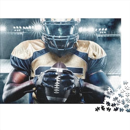 Rugby Puzzle 1000-teilige Schwer Puzzle Spielzeug Pädagogisches Spiel Impossible Fußball Herausforderung Spielzeug Für Erwachsene Und Kinder Ab 12 Jahren 1000pcs (75x50cm) von FYQTCIAN