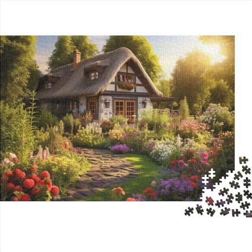 Rustikale Hütte Puzzle 1000 Teile Schwer Puzzle Spielzeug Lernspiel Impossible Herausforderungsspielzeug Für Erwachsene Und Kinder in Bewährter 1000pcs (75x50cm) von FYQTCIAN