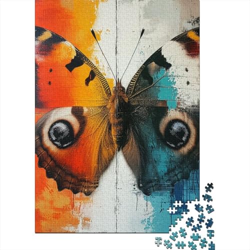 Schmetterling 1000-Teile Premium Holzpuzzle - Unmögliches Puzzle Für Erwachsene, Pädagogisches Familienspiel, Hochwertige Wandkunst Geschenkidee 1000pcs (75x50cm) von FYQTCIAN