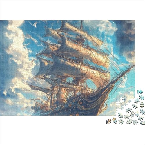 Segelboot Puzzle 1000 Teile Schwer Puzzle Spielzeug Lernspiel Impossible Herausforderungsspielzeug Für Erwachsene Und Kinder Ab 14 Jahren 1000pcs (75x50cm) von FYQTCIAN