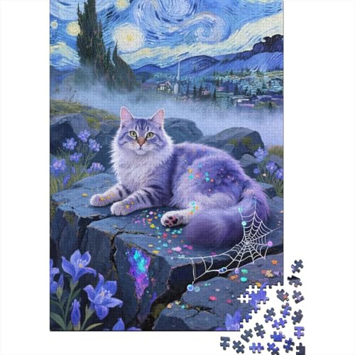 Sibirien 1000 Teile Premium Holz Puzzle Für Erwachsene - Herausforderndes Geschicklichkeitsspiel,Tier Kunst Entspannendes Legespiel Für Familie, Wanddekoration Geschenk 1000pcs (75x50cm) von FYQTCIAN
