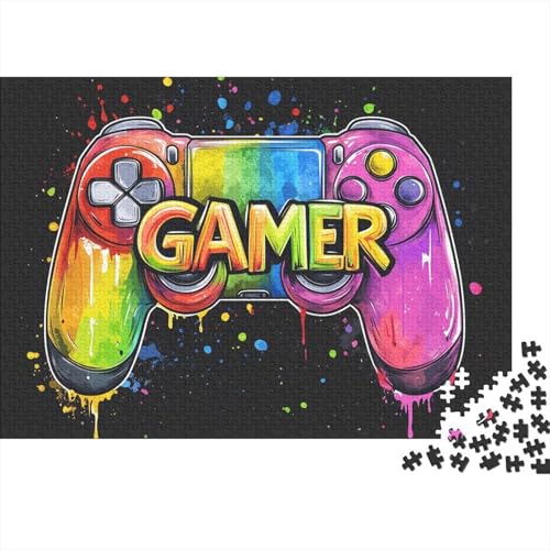 Spieler Puzzles 1000 Teile Schwer Puzzle Spielzeug Pädagogisches Spiel Impossible Pet Hund Herausforderung Spielzeug Für Erwachsene Und Kinder Ab 12 Jahren 1000pcs (75x50cm) von FYQTCIAN