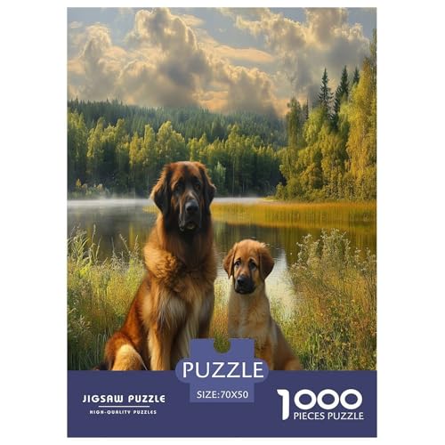 Tibetischer Mastiff Puzzles 1000 Teile Schwer Puzzle Spielzeug Pädagogisches Spiel Impossible Herausforderung Spielzeug Für Erwachsene Und Kinder Ab 12 Jahren 70x50cm/1000pcs von FYQTCIAN