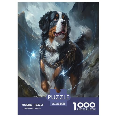Tibetischer Mastiff Puzzles 1000 Teile Schwer Puzzle Spielzeug Pädagogisches Spiel Impossible Herausforderung Spielzeug Für Erwachsene Und Kinder in Bewährter 38x26cm/1000pcs von FYQTCIAN