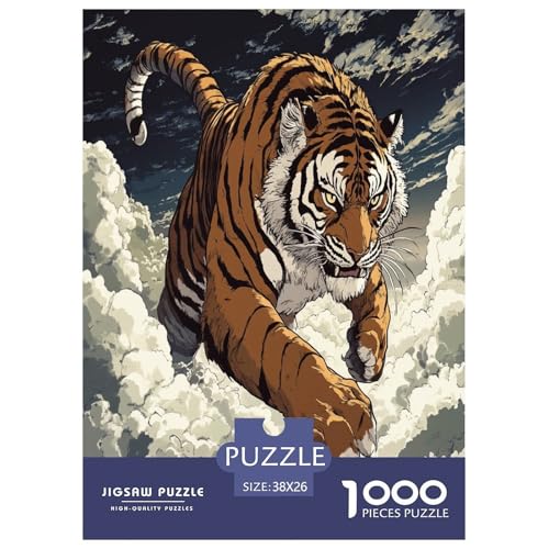 Tiger Puzzles 1000 Teile Schwer Puzzle Spielzeug Lernspiel Impossible Herausforderungsspielzeug Für Erwachsene Und Kinder Ab 12 Jahren 38x26cm/1000pcs Tiger Puzzles 1000 Teile Schwer Puzzle Spielzeug Lernspiel Impossible Herausforderungsspielzeug Für Erwachsene Und Kinder Ab 12 Jahren 38x26cm/1000pcs von FYQTCIAN