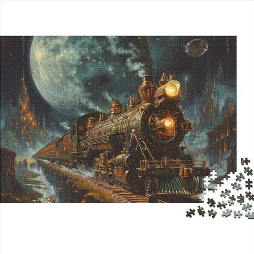 Traumzug Puzzle 1000 Teile Schwer Puzzle Spielzeug Lernspiel Impossible Herausforderungsspielzeug Für Erwachsene Und Kinder Ab 12 Jahren 1000pcs (75x50cm) von FYQTCIAN