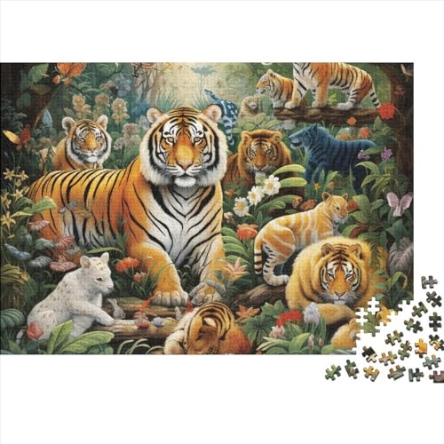 Waldtiere Puzzle 1000 Teile Schwer Puzzle Spielzeug Pädagogisches Spiel Impossible Herausforderungsspielzeug Für Erwachsene Und Kinder in Bewährter 1000pcs (75x50cm) von FYQTCIAN