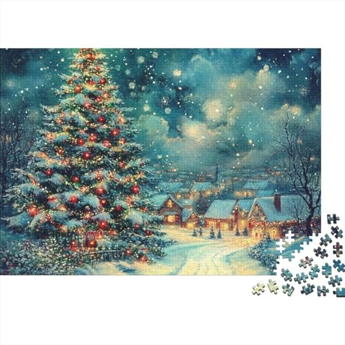 Weihnachtsbaum Puzzle 1000 Teile Schwer Puzzle Spielzeug Lernspiel Impossible Herausforderungsspielzeug Für Erwachsene Und Kinder Ab 12 Jahren 1000pcs (75x50cm) von FYQTCIAN