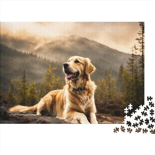 Welpe Puzzle 1000-teilige Schwer Puzzle Spielzeug Pädagogisches Spiel Impossible Herausforderungsspielzeug Für Erwachsene Und Kinder in Bewährter 1000pcs (75x50cm) von FYQTCIAN