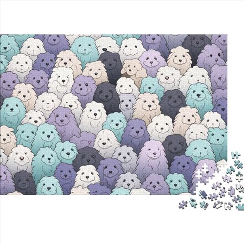 Welpen Puzzles 1000 Teile Schwer Puzzle Spielzeug Pädagogisches Spiel Impossible Herausforderungsspielzeug Für Erwachsene Und Kinder in Bewährter 1000pcs (75x50cm) von FYQTCIAN