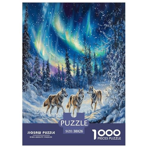 Wolf Puzzle 1000-teilige Schwer Puzzle Spielzeug Lernspiel Impossible Herausforderung Spielzeug Für Erwachsene Kinder 38x26cm/1000pcs Wolf Puzzle 1000-teilige Schwer Puzzle Spielzeug Lernspiel Impossible Herausforderung Spielzeug Für Erwachsene Kinder 38x26cm/1000pcs von FYQTCIAN