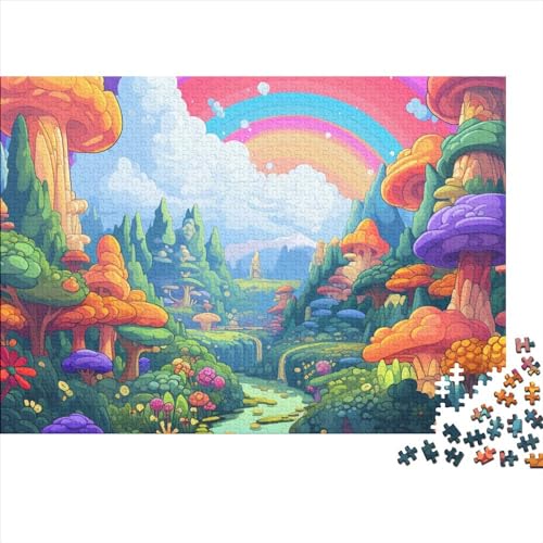 Wunderland Puzzle 1000-teilige Schwer Puzzle Spielzeug Lernspiel Impossible Herausforderung Spielzeug Für Erwachsene Und Kinder Ab 12 Jahren 1000pcs (75x50cm) von FYQTCIAN