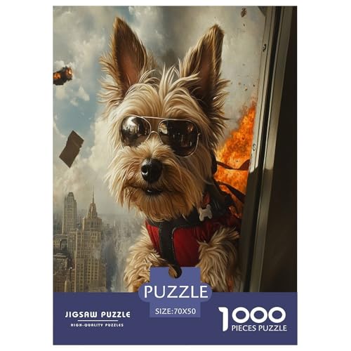 Yorkshire Terrier Puzzle 1000-teilige Schwer Puzzle Spielzeug Lernspiel Impossible Herausforderungsspielzeug Für Erwachsene Und Kinder in Bewährter 70x50cm/1000pcs Yorkshire Terrier Puzzle 1000-teilige Schwer Puzzle Spielzeug Lernspiel Impossible Herausforderungsspielzeug Für Erwachsene Und Kinder in Bewährter 70x50cm/1000pcs von FYQTCIAN