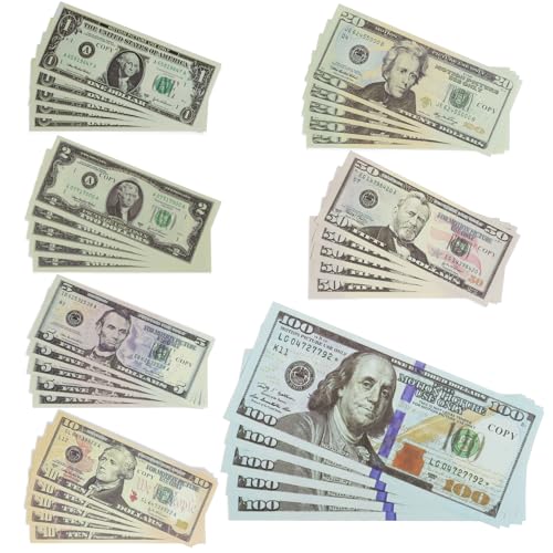 FYSL 140 Blätter Prop Money, Copy Money, Fake geldfake Money, Spielgeld Dollar Scheine Originalgröße, Fake Geld, Spielgeld für Kinder Kaufladen, Geldscheine für Party FYSL 140 Blätter Prop Money, Copy Money, Fake geldfake Money, Spielgeld Dollar Scheine Originalgröße, Fake Geld, Spielgeld für Kinder Kaufladen, Geldscheine für Party von FYSL