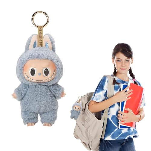 FYZSJWL Labubu Puppe, Labubu Keychain Doll, 16 cm Labubu Monster Keychain, Labubu Puppe Keychain, Labubu Plüsch Anhänger, Geschenke für Jungen und Mädchen(B) von FYZSJWL