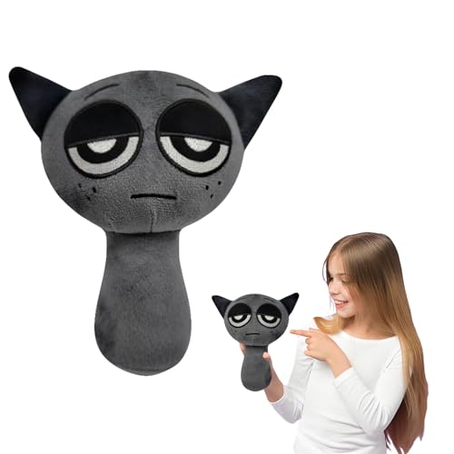 FYZSJWL Sprunki Kuscheltier, 20 cm Sprunki Plush, Sprunki Figuren, Sprunki Stofftierpuppe, Sprunki Wenda Figuren, Geburtstagsgeschenke für Jungen, Mädchen (Gray) von FYZSJWL