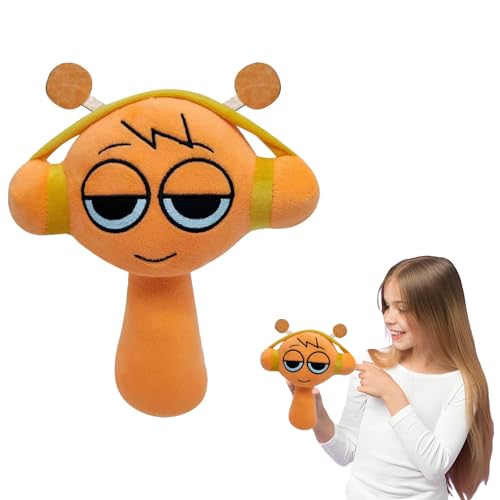 FYZSJWL Sprunki Kuscheltier, 20 cm Sprunki Plush, Sprunki Figuren, Sprunki Stofftierpuppe, Sprunki Wenda Figuren, Geburtstagsgeschenke für Jungen, Mädchen (Orange) von FYZSJWL