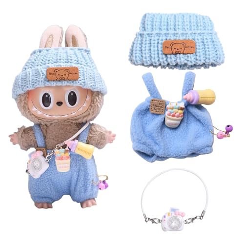 Kleidung für Labubu Puppe, Labubu Plüsch Pullover Bekleidung, Puppenkleidung für labubu Kleidung, Labubu Puppenkleidung(B) von FYZSJWL