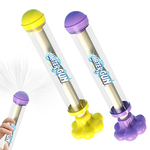 2/4 Stück Romantische Feuerwerks Wasserpistole Spritzpistolen, Wasserspritzpistole Wasser Spielzeug Sommer Schwimmbad Strandparty Water Gun Geschenke für Kinder, Erwachsene, Jungen, Mädchen (B) von FZQBEY